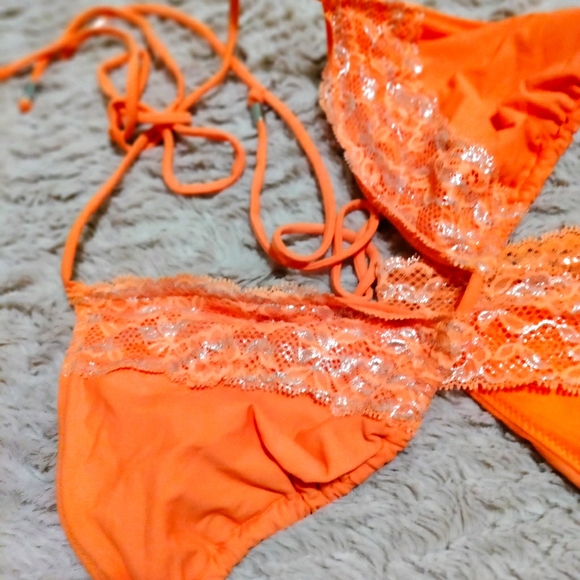 Pink by Victoria Secrets tie bikini - Picture 5 of 7